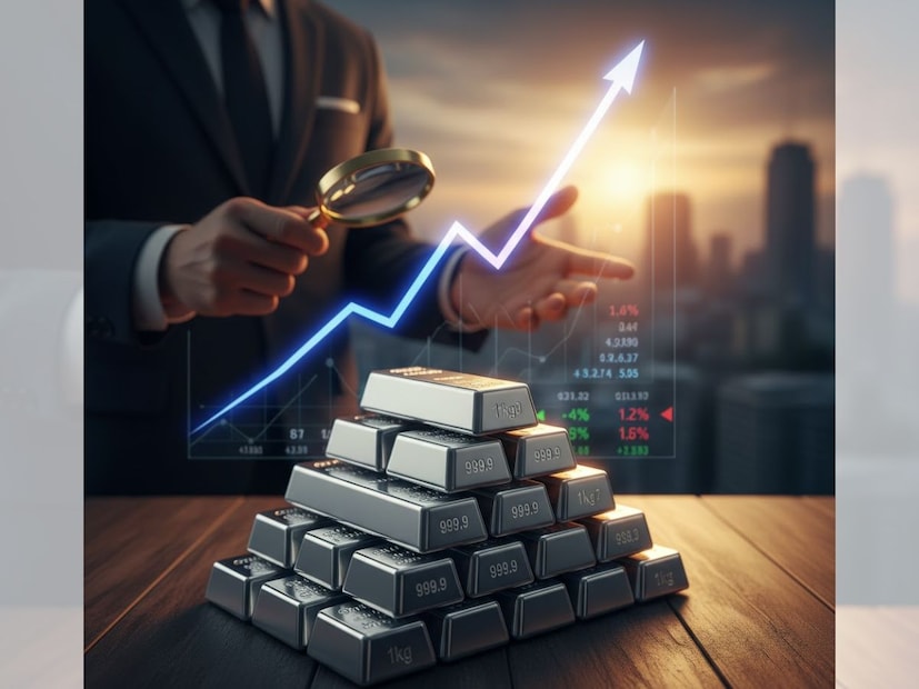 गेल्या काही दिवसांपासून सतत घसरणीचा सामना करत असलेल्या चांदीच्या बाजारात आज पुन्हा एकदा तेजी पाहायला मिळाली. सोमवार, 3 नोव्हेंबर रोजी चांदीच्या दरात तब्बल 2 हजार रुपयांची वाढ झाली आहे. जवळपास पंधरा दिवसांपासून किंमतीत सुरू असलेली घट आज थांबली.  गेल्या काही दिवसांपासून सतत घसरणीचा सामना करत असलेल्या चांदीच्या बाजारात आज पुन्हा एकदा तेजी पाहायला मिळाली. सोमवार, 3 नोव्हेंबर रोजी चांदीच्या दरात तब्बल 2 हजार रुपयांची वाढ झाली आहे. जवळपास पंधरा दिवसांपासून किंमतीत सुरू असलेली घट आज थांबली.