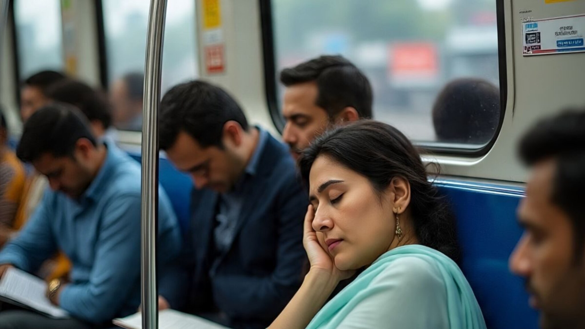 Metro Train : मेट्रोत झोपण्यास मनाई! झोपलात तर भरावा लागेल हजारोंचा दंड, पण का?