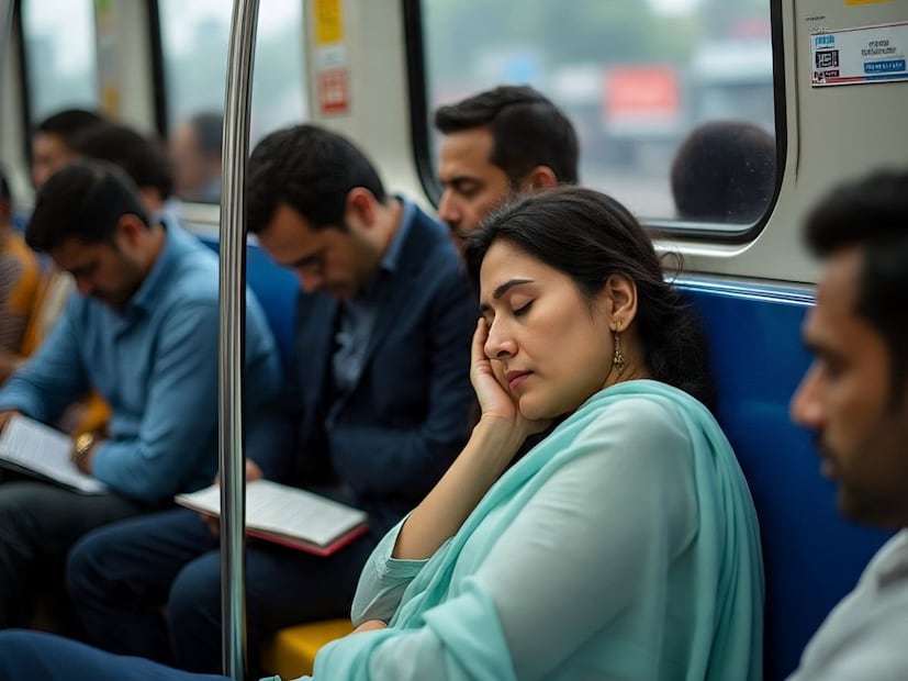 गाडीने प्रवास म्हटलं की डुलकी किंवा झोप आलीच. ऑफिससाठी दररोज प्रवास करणारे कितीतरी प्रवासी प्रवासात झोपतात. पण मेट्रोमध्ये अशी झोप काढणं तुम्हाला महागात पडू शकतं.