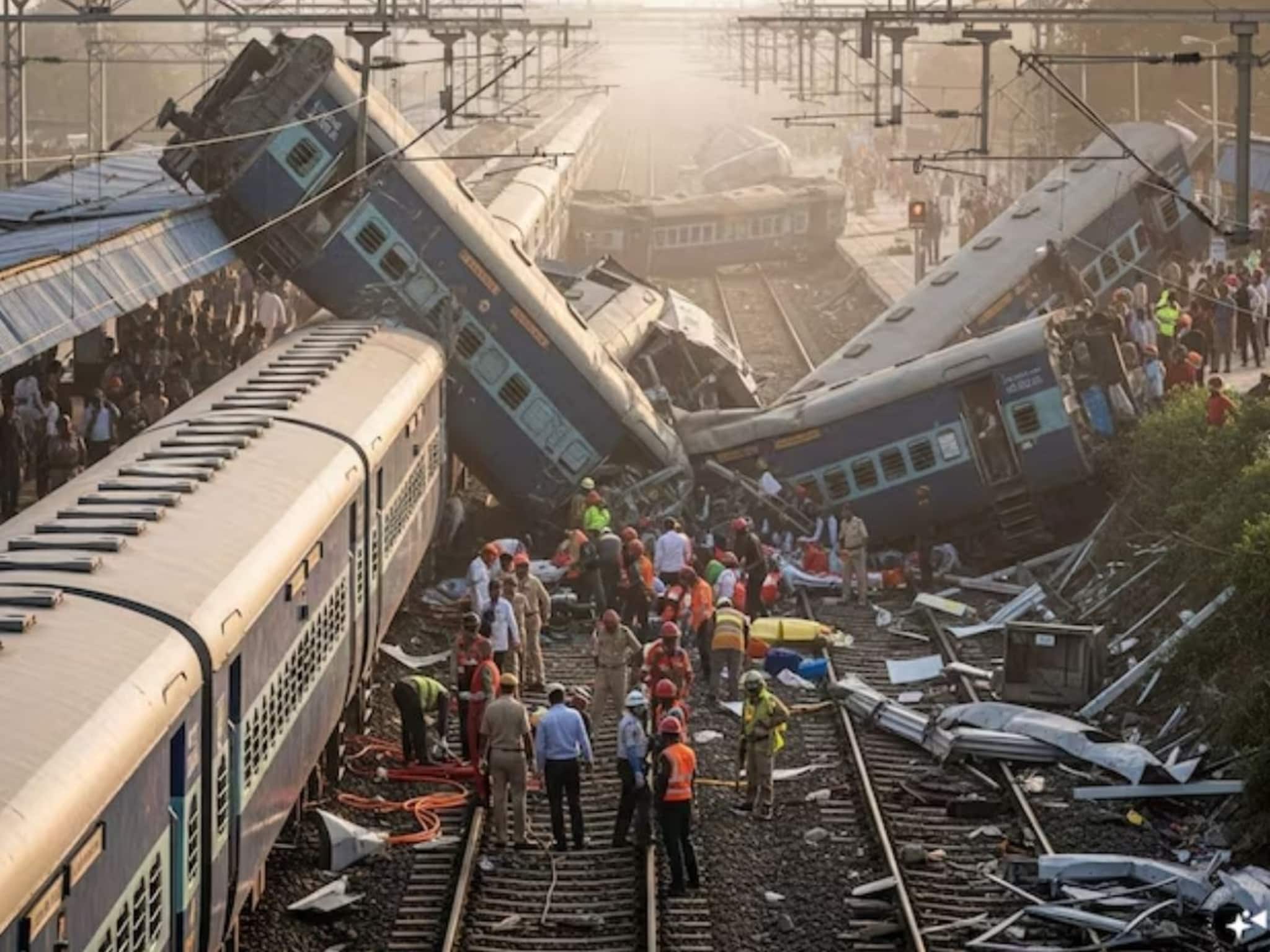 Indian Railway Accident : स्टेशनवर उभी ट्रेन, प्रवासी चढत-उतरत होते; मागून येणारी रेल्वे तुकडे तुकडे करत गेली