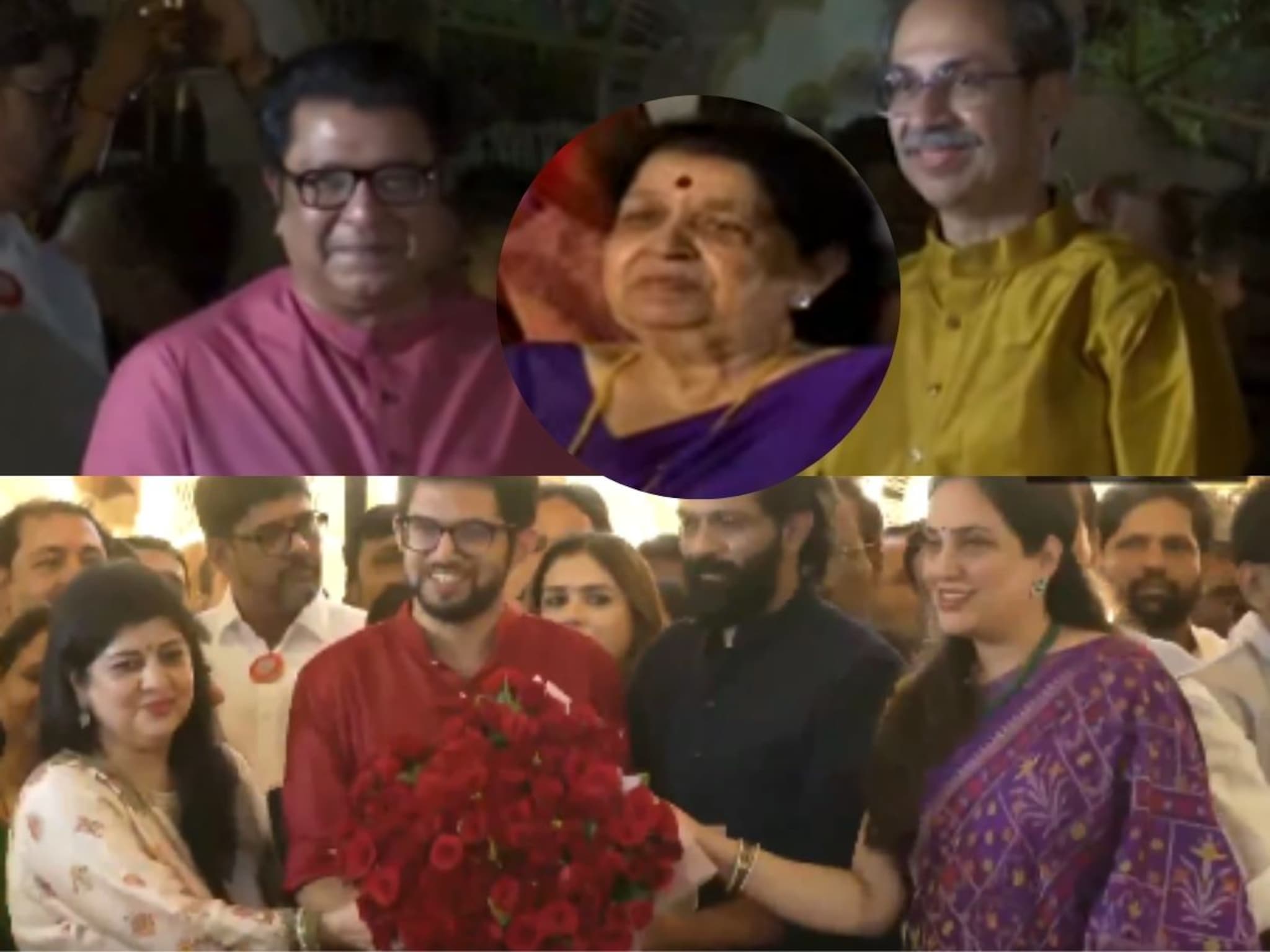 मुलं, सुना-नातवंड एकत्र पाहून राज ठाकरेंच्या आईंच्या डोळ्यात पाणी