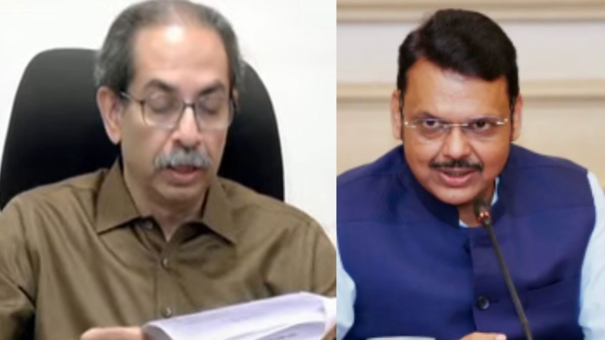 ओल्या दुष्काळावरून सामना, उद्धव ठाकरे यांनी फडणवीसांना खिंडीत गाठलं, ते पत्रच वाचून दाखवलं