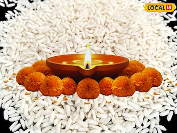 दिवाळीत दिव्याखाली तांदूळ ठेवण्याचा अर्थ