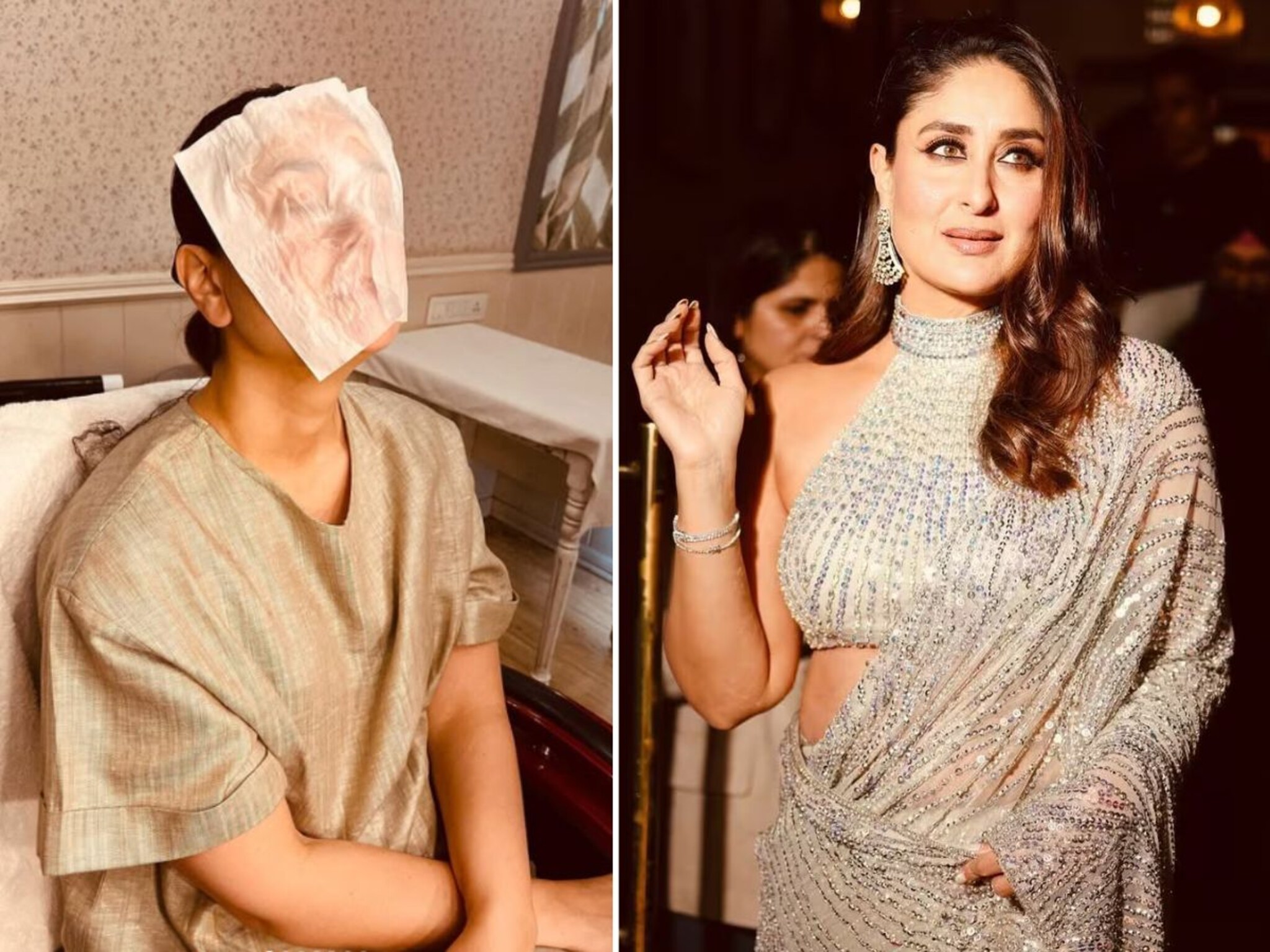 Kareena Skin Care : इन्स्टंट ग्लोसाठी 'DIY पेपर नॅपकिन फेस मास्क', पाहा करीना कपूरचे भन्नाट स्किन हॅक्स!
