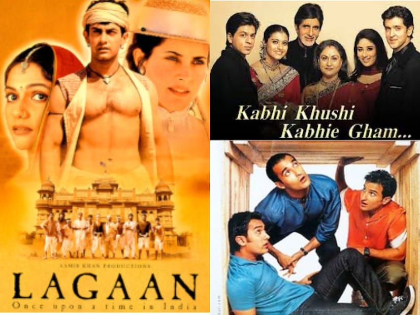  लगान / कभी खुशी कभी गम / दिल चाहता है (2001) : 2001 साली आलेले हे तीन चित्रपट विविध बाजूंनी महत्वाचे ठरले. या तीन चित्रपटांनी 2000च्या दशकात बॉलीवूडचा चेहरामोहरा बदलला. 'लगान' ऐतिहासिक पार्श्वभूमीवर आधारित खेळ आणि संघर्षाचे प्रतीक दाखवणारा होता. 'कभी खुशी कभी गम' कौटुंबिक भावना आणि नात्यांचे उत्कट चित्रण दाखवणारा होता.'दिल चाहता है'मध्ये मॉडर्न दोस्ती, आलिशान लाइफस्टाइल आणि प्रेमाची नवी परिभाषा दाखवली होती.