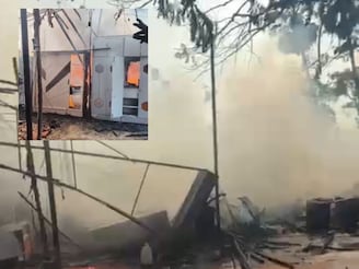 ऐन दिवाळीत विरारमध्ये आगडोंब,काळ्या कुट्ट अंधारात हरवले शहर,भीषण आगीचे PHOTO