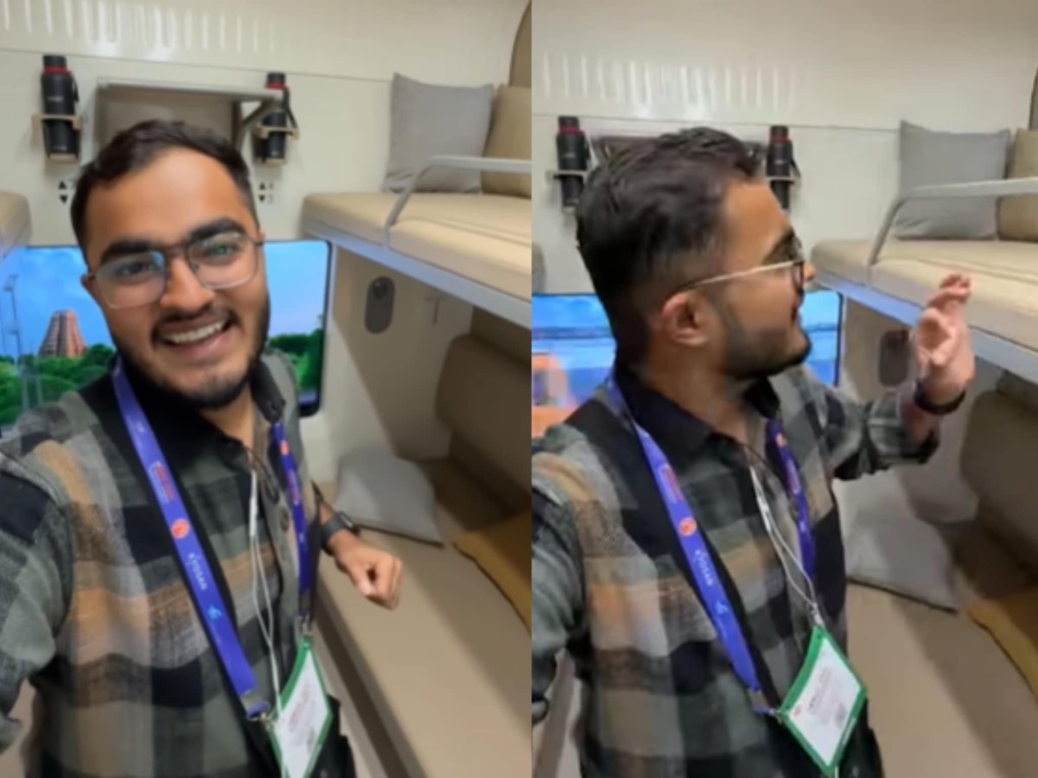 Indian Railway : OMG! वंदे भारतच्या स्लीपर कोचमध्ये गेला आणि दिसलं असं दृश्य, तरुणाने VIDEO च बनवला, झाला तुफान VIRAL