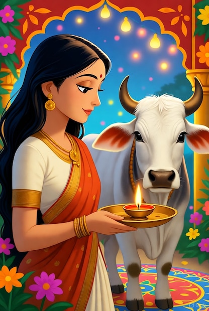 वसुबारसच्या दिवशी सकाळी लवकर उठून स्नान करून तयार व्हावे. त्यानंतर दारात रांगोळी काढून आणि तोरण बांधून अंगण सुशोभित करावे. त्यानंतर गायीच्या पायावर पाणी घालतात आणि नंतर हळद-कुंकू, अक्षता वाहून गायीचे औक्षण करतात आणि नंतर नैवेद्य दाखवतात. गुरं नसतील तर गायी-वासराची मूर्ती किंवा फोटोला पुजावं. शहरी भागात गायीच्या मूर्तीची पूजा केली जाते. 