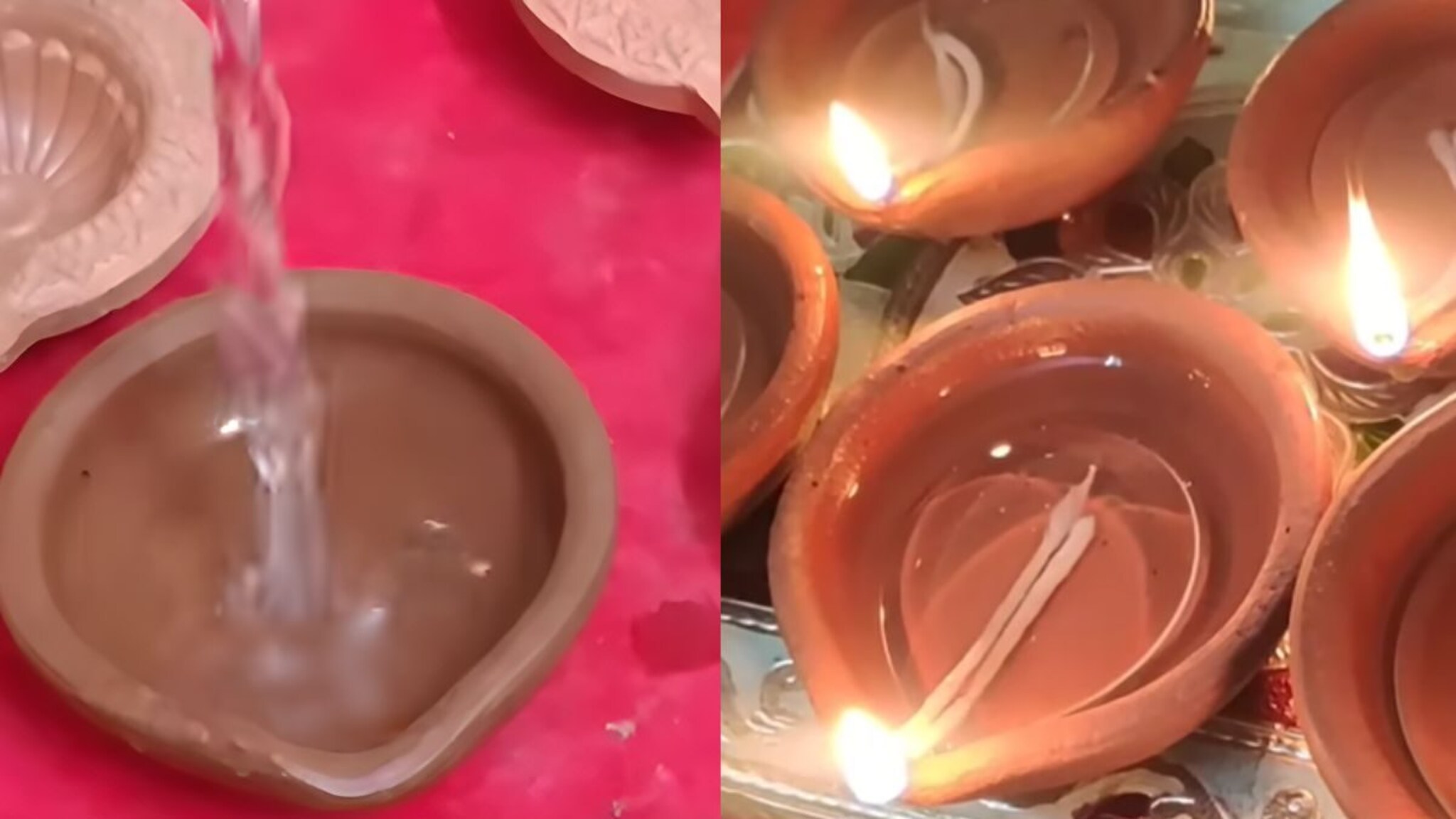 Water Diya : मातीच्या पणत्या पाण्याने कशा पेटवायच्या? पाण्यावर चालणाऱ्या सेन्सर दिव्यांपेक्षाही भारी जुगाड