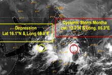 Montha Cyclone update: 2 चक्रीवादळांमध्ये अडकला महाराष्ट्र, एकाचा स्पीड 110 तर दुसरं 50 किमी वेग, कुठे धडकणार?