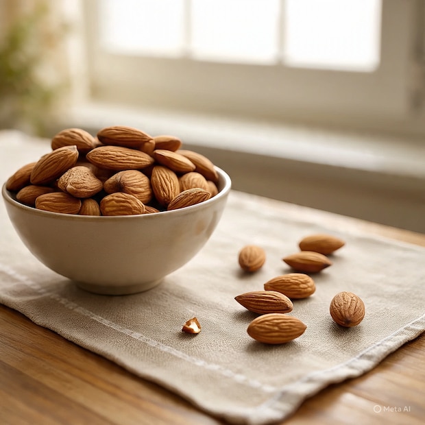 भिजवलेले बदाम घरी दही किंवा दूधमध्ये मिक्सरला वाटून देखील तुम्ही खाऊ शकता, हे देखील चांगला पर्याय आहे जेणेकरून पोषक घटक अधिक प्रभावीपणे मिळतात.