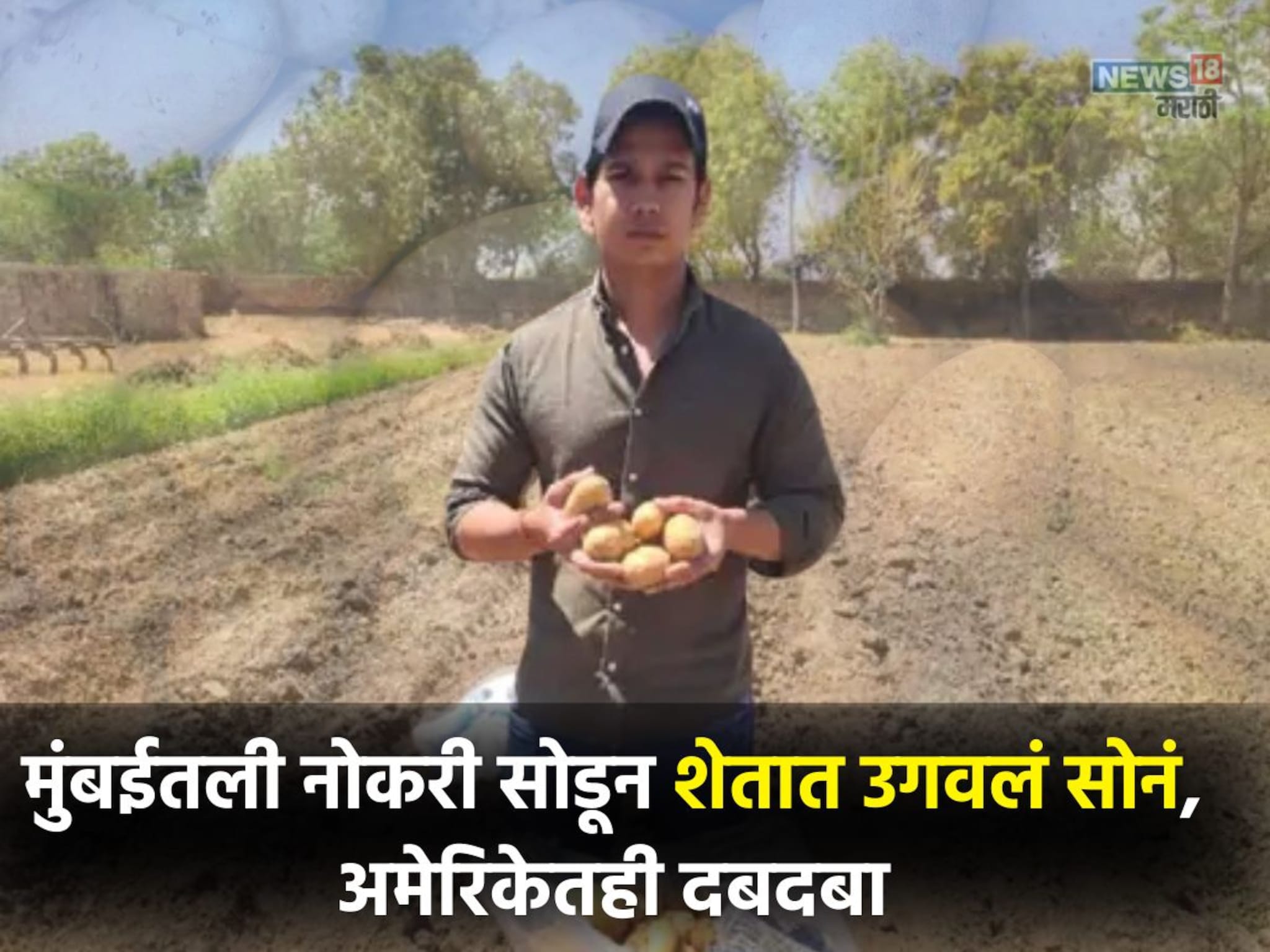 Success Story: मुंबईतील नोकरी सोडून केली शेती, युवा शेतकऱ्याचं पिवळं सोनं थेट अमेरिकेच्या कंपनीत