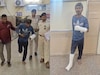 हात-पाय फ्रॅक्चर, पोलिसांनी लंगडत आणला, महिला क्रिकेटरना छेडणाऱ्या अकीलची परेड