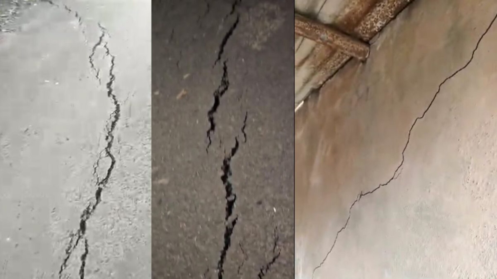 जमिनीला भेगा, भिंतींना तडे...अस्मानी नंतर बीड वासियांसमोर नवं संकट,धक्कादायक फो