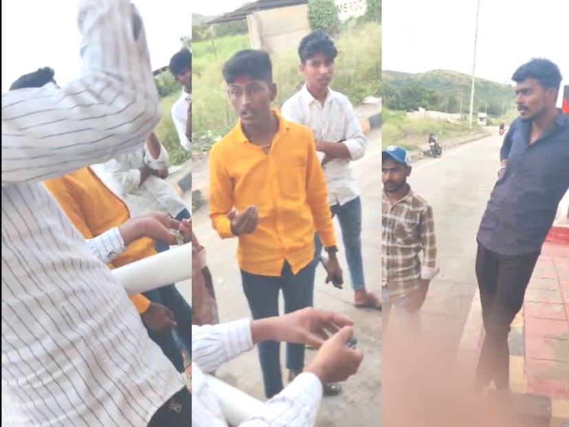 कारवर फास्ट टॅग नव्हता. त्यामुळे टोलसाठी शिल्लक पैसे द्यावे लागणार होते. यावरून भैय्या गायकवाड गाडीतून खाली उतरला. टोल कर्मचाऱ्यांशी आपल्या स्टाईलमध्ये बोलण्यास सुरुवात केली.