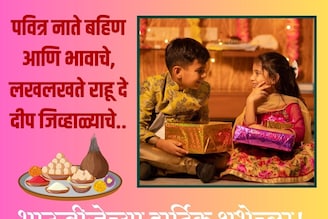 भाऊबीजेच्या हार्दिक शुभेच्छा..! तुमच्या बहीण भावाला पाठवा आणि आनंद साजरा करा