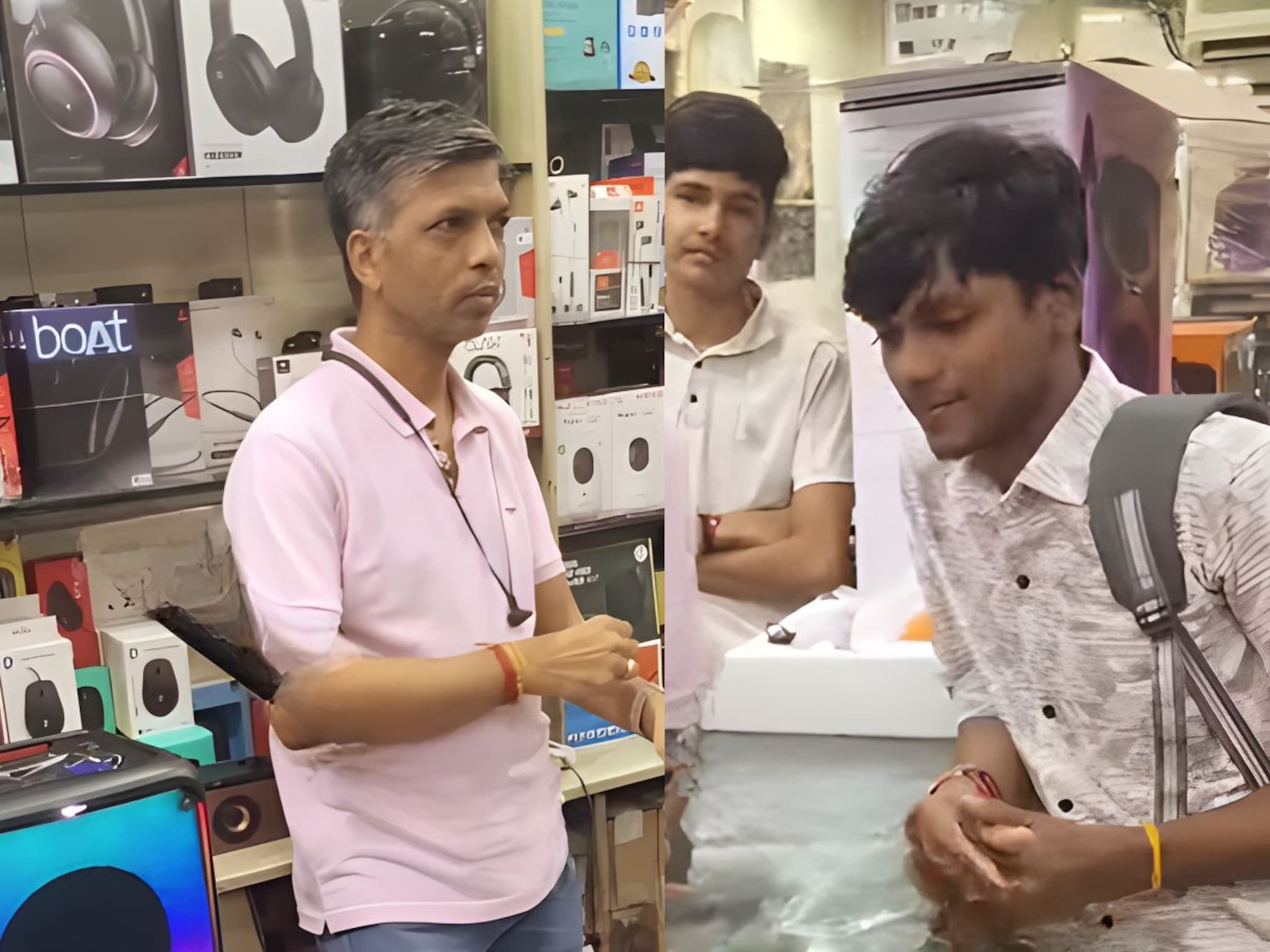 स्पीकरची अशी टेस्टिंग तुम्ही आयुष्यात पाहिली नसेल, दुकानदारही थक्क, तुम्हीही पुन्हा पुन्हा पाहा हा VIDEO