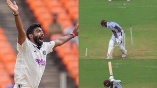अहमदाबादमध्ये बुमराहचा कहर, दोन्ही यॉर्करवर स्टम्प हवेत उडाले, खतरनाक Video