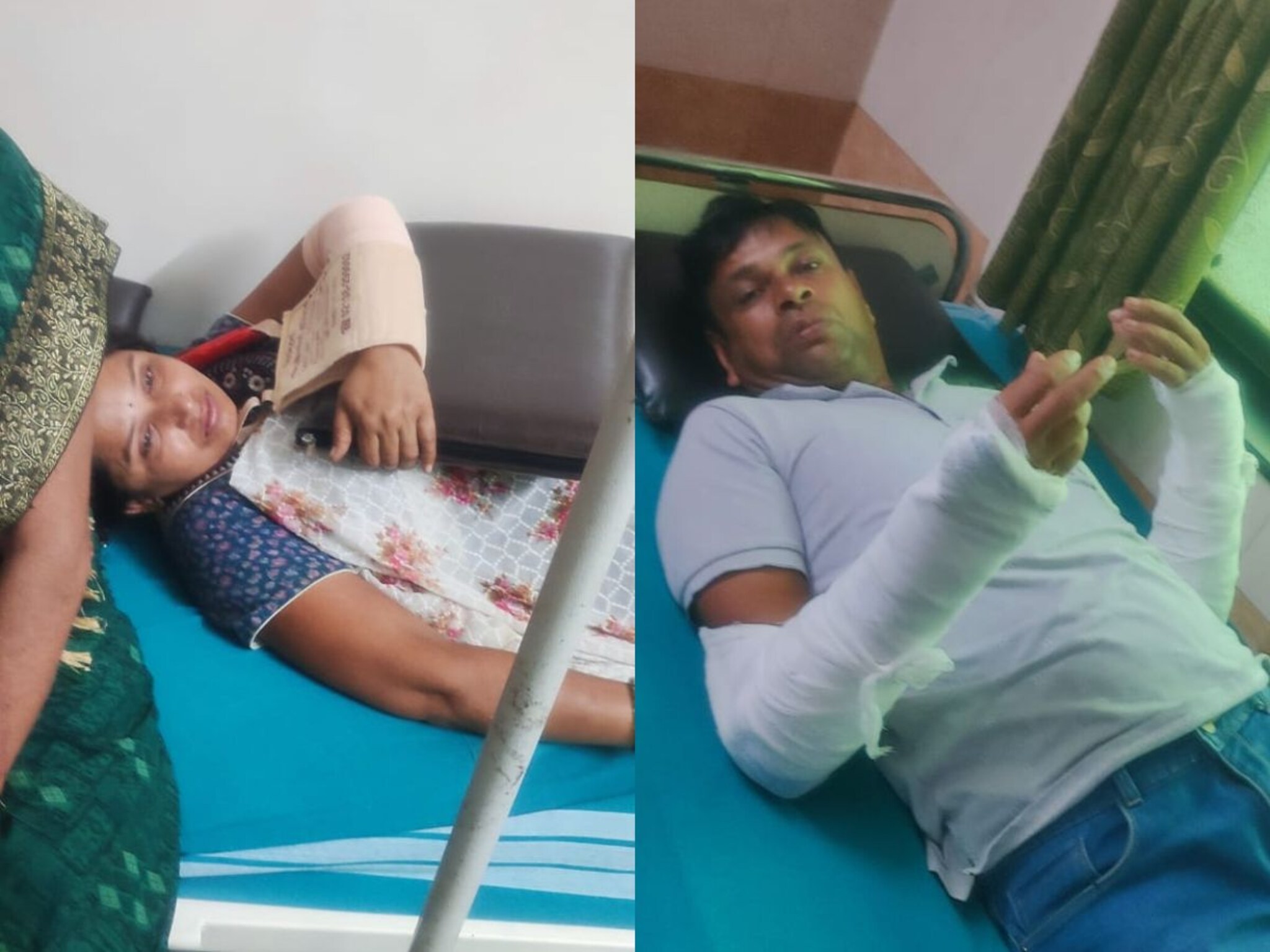 नगरमध्ये माजी सैनिकाच्या कुटुंबावर गावगुंडाचा जीवघेणा हल्ला; दोन्ही हात फ्रॅक्चर, पत्नीलाही मारहाण