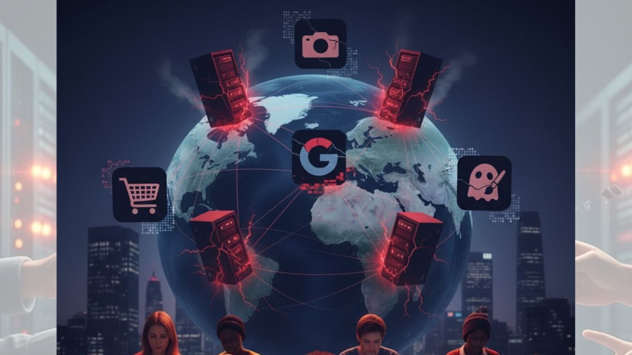 जग ठप्प! अचानक सगळं थांबलं; Amazon, Googleपासून Canvaपर्यंत सर्व काही बंद; दिवाळीच्या दिवशी मोठा Outage