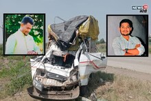 भरधाव कंटेनरची छोट्या हत्तीला धडक, दोन तरुण व्यावसायिकांचा जागीच मृत्यू