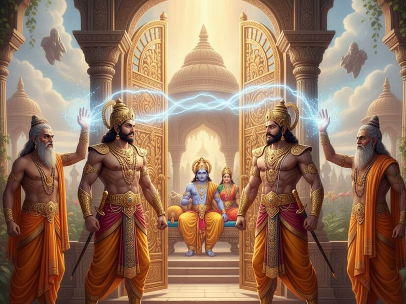 पुराणांनुसार, वैकुंठात भगवान विष्णूंचे दोन द्वारपाल होते. ज्यांची नावं होती जय आणि विजय. हे दोघं अतिशय पराक्रमी आणि बलशाली होते. एकदा काही ऋषींनी वैकुंठात प्रवेश करण्याचा प्रयत्न केला, पण जय-विजयांनी त्यांना थांबवलं. यामुळे ते ऋषी संतापले आणि त्यांनी जय-विजयांना शाप दिला की, तुम्हाला मर्त्यूलोकात जन्म घ्यावा लागेल आणि पृथ्वीवर राक्षस म्हणून यावं लागेल.