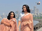 मरीन ड्राईव्हवर रिंकूचं फोटोशूट, साडी नेसून दिल्या 'किलर' पोझ; PHOTOS