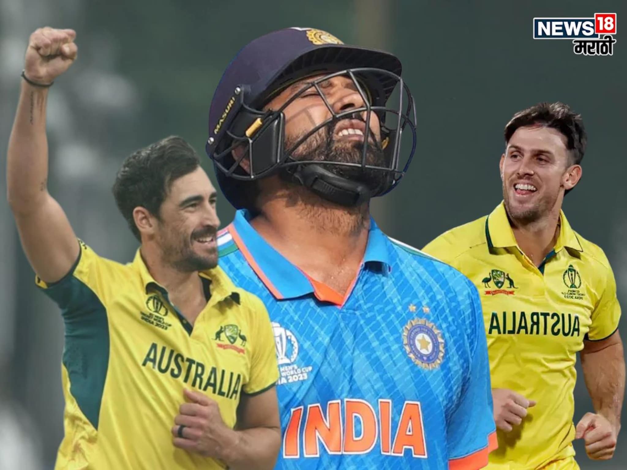 4-4-4-4-4-4-4-6-6, रोहित फॉर्ममध्ये असताना मिशेलने काढलं ट्रम्प कार्ड, कॅप्टनच्या जाळ्यात 'असा' अडकला हिटमॅन