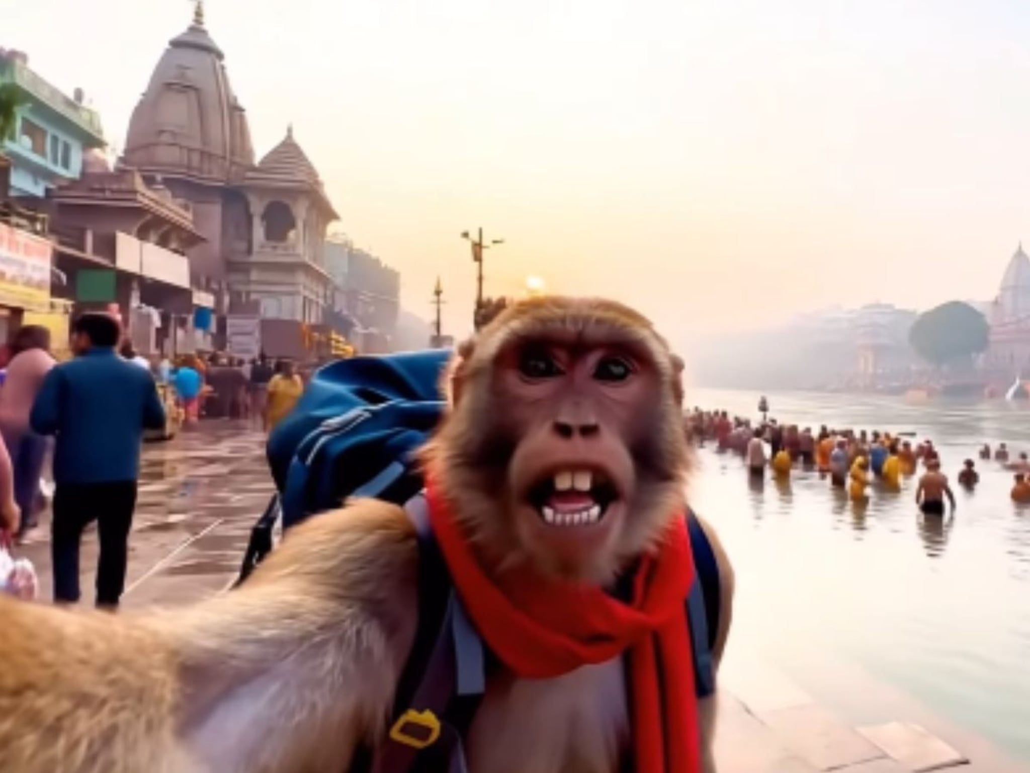 Hello Guys! मी बबलू, माकडाचं Vlog पाहून नेटकरीही हैरान, लाखो वेळा पाहिला गेला Video