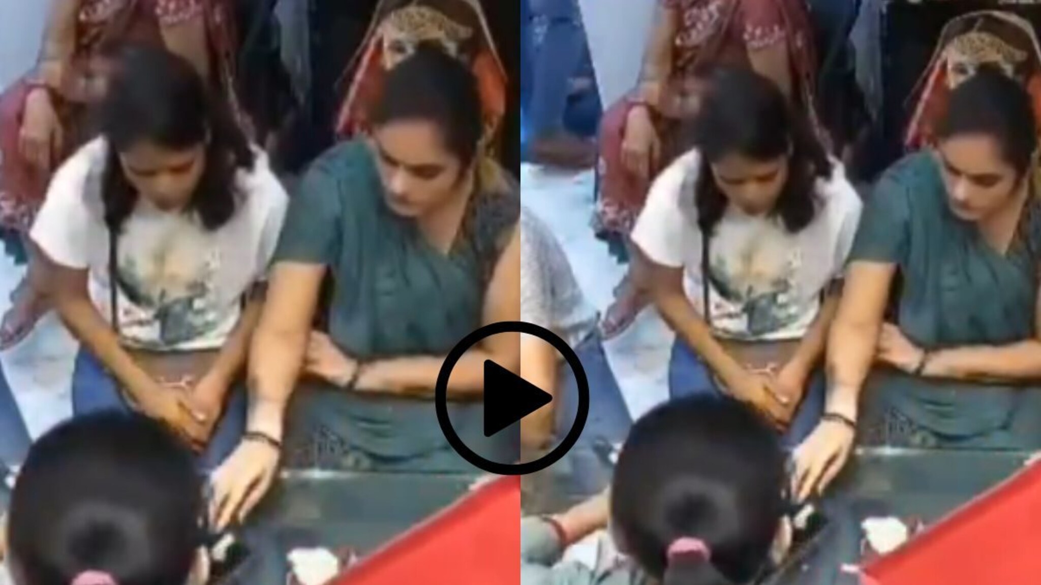 दुकानदारानं पाठ फिरवली आणि.... सोन्याच्या दुकानात दोन महिलांनी अशी उडवली अंगठी, वारंवार Video पाहूनही लक्षात येणार नाही
