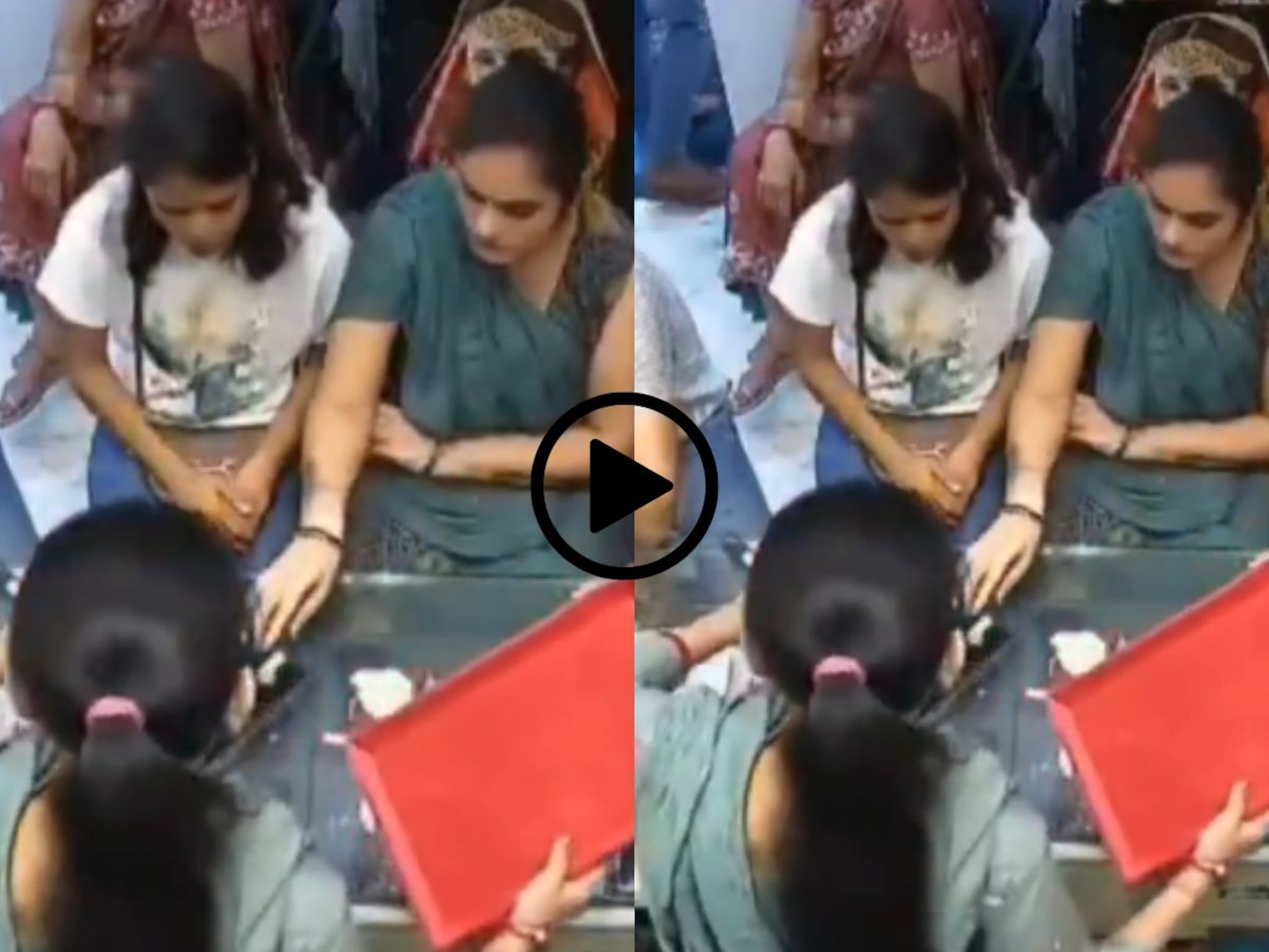 दुकानदारानं पाठ फिरवली आणि.... सोन्याच्या दुकानात दोन महिलांनी अशी उडवली अंगठी, वारंवार Video पाहूनही लक्षात येणार नाही