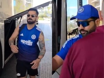 टीम इंडियाच्या बससमोर उभा राहिला पाकिस्तानी फॅन, बाहेर येऊन विराट-रोहितने काय केलं? Video