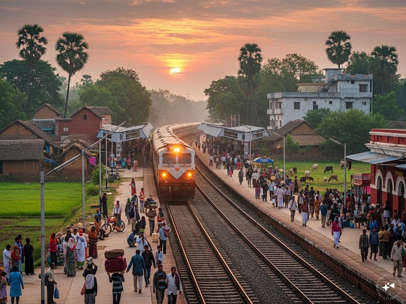 रेल्वेने सुरुवातीला त्याचे नाव रायनगर ठेवले होते. परंतु जवळच्या दोन गावातील रहिवाशी राजी झाले नाहीत. दोघांनाही स्टेशनचे नाव त्यांच्या गावाच्या नावावर ठेवायचे होते.
