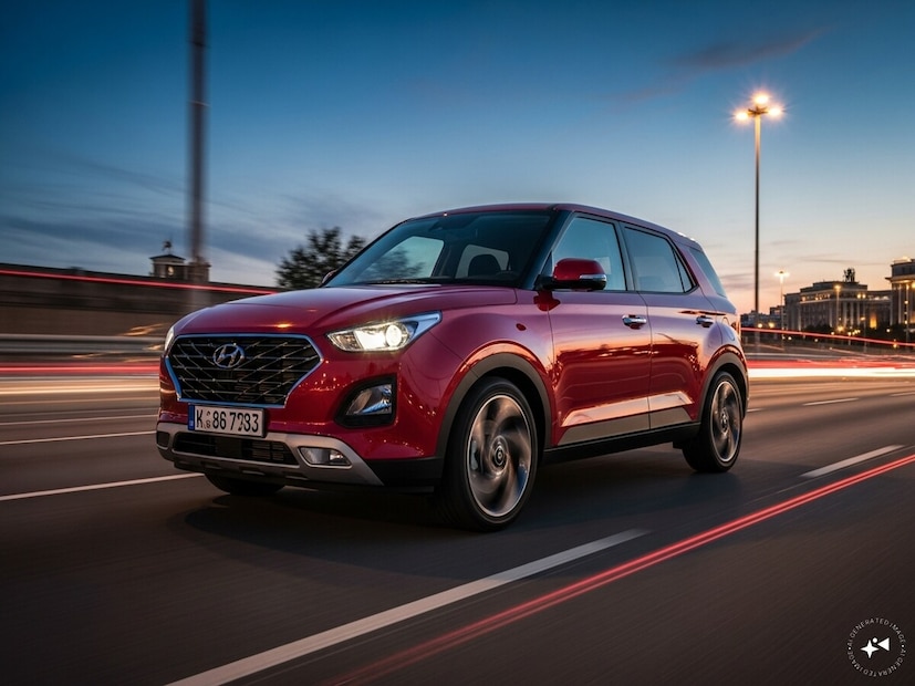 मागील मॉडेलच्या तुलनेत, 2025 Hyundai Venue अधिक स्पोर्टी दिसते. त्यात तीक्ष्ण क्रीज आणि स्पष्ट कॅरेक्टर लाईन्स आहेत.