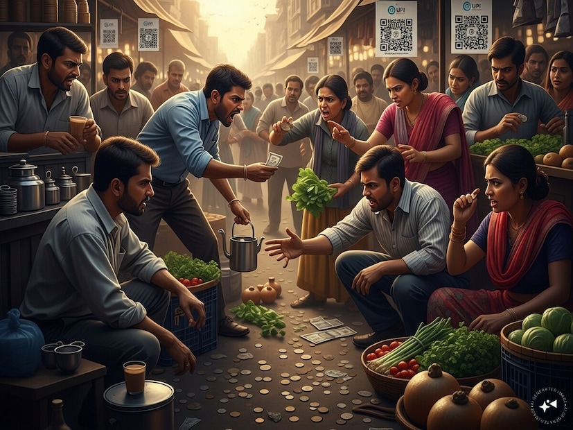 कॅशवर चालणारा मोठा वर्ग मजूर, विक्रेते, ग्रामीण भागातील लोक यांना “वरचे जास्तीचे पैसा” द्यावा लागतो. उदा. 18 रुपयांचं सामान घेतलं तर 20 रुपये द्यावे लागतात. कारण पुन्हा देण्यासाठी एक किंवा दोन रुपये उपलब्ध नसतात. ही महागाईची अप्रत्यक्ष करासारखी आर्थिक मारक पद्धत आहे, जी गरीबांसाठी जास्त त्रासदायक ठरते.