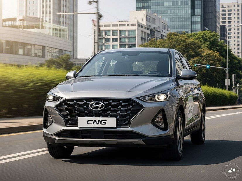 Hyundai Exterसह फॅक्टरी-फिटेड ड्युअल-CNG किट देखील देते. सीएनजी-सुसज्ज एक्सटरची किंमत ₹7.88 लाख ते ₹10.03 लाख दरम्यान आहे, मुंबईत रस्त्यावर. ह्युंदाईच्या हायसीएनजी टेक्नॉलॉजीमुळे, सिलिंडर बूट स्पेसवर परिणाम करत नाहीत.