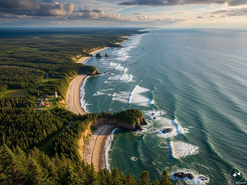 देशाचा बहुतेक भाग आर्क्टिक सर्कलजवळ आहे. तो बर्फाळ समुद्र, तलाव आणि बेटांनी वेढलेला आहे. कॅनडाच्या तीन बाजू पूर्वेला अटलांटिक महासागर, पश्चिमेला पॅसिफिक महासागर आणि उत्तरेला आर्क्टिक महासागराच्या सीमेवर आहेत.