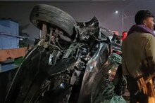 Ambernath Accident : शिवसेना उमेदवाराची Tata Nexon आऊटऑफ कंट्रोल, दुचाकीस्वार पुलावर खाली फेकला गेला, अपघाताचे PHOTOS