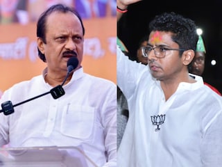 अजित पवार आणि योगेश क्षीरसागर अजित पवार आणि योगेश क्षीरसागर