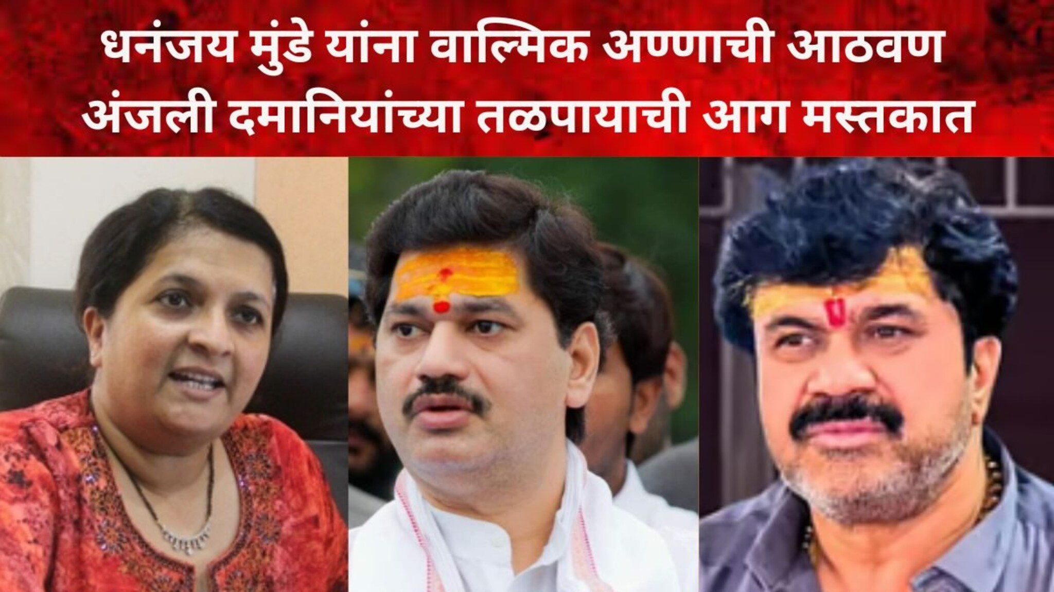 धनंजय मुंडेंना वाल्मिक अण्णाची आठवण, अंजली दमानियांच्या तळपायाची आग मस्तकात, 'चपलांचे हार घातले पाहिजेत!'