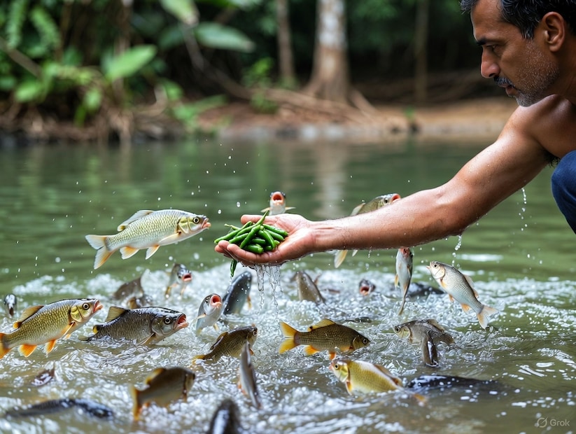 उलट मिरचीतील कॅप्साइसिन नावाचा घटक आतड्यांसाठी फायदेशीर आहे. तो आतड्यांच्या क्रियेला उत्तेजित करतो. तो पचनप्रक्रिया चांगली ठेवतो, पचनक्रिया सुधारते आणि पोषक घटक किंवा पोषक तत्वांचं शोषण चांगल्यारित्या होतं. यामुळे माशांची वा जलद होते. तसंच त्यांची त्वचा चमकदार होते, त्यांचा रंगही सुंदर दिसते, परजीवीही त्यांच्या शरीरात राहत नाहीत, असं मासे पाळणारे लोक सांगत आहेत.