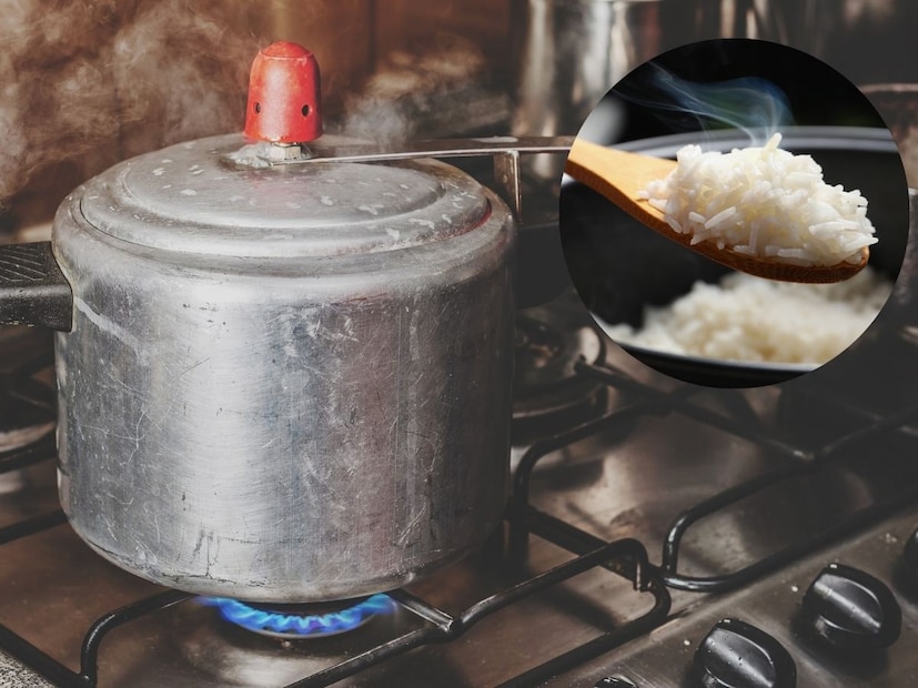 साधा पांढरा तांदूळ असेल तर एक कप तांदूळ, 2 कप पाणी आणि 2 ते 3 शिट्ट्या करा. भात मऊ आणि मोकळा होतो.