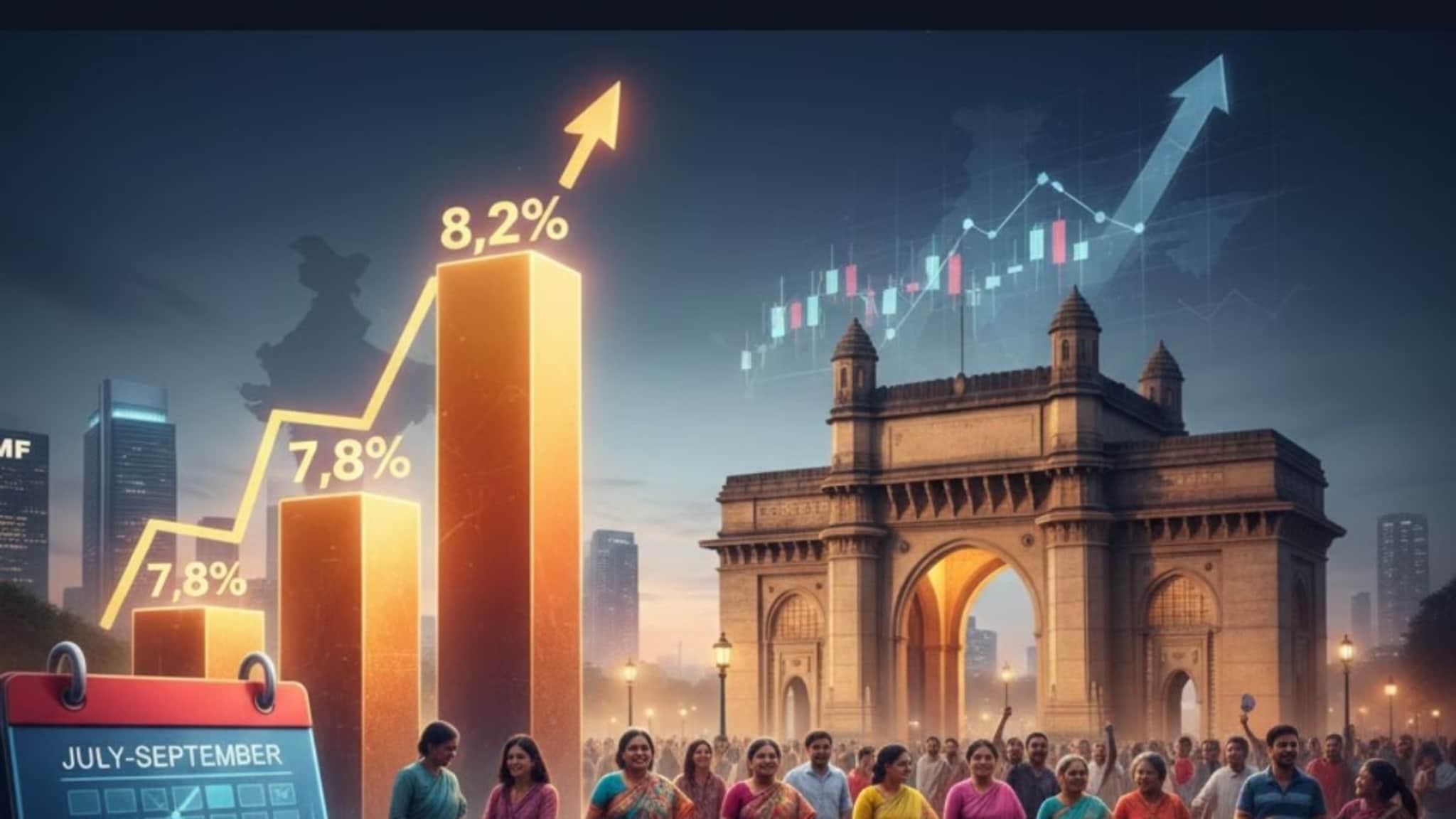 GDP Surprise: भारताचा विकास जोरात, अर्थव्यवस्थेचा ‘फुल स्पीड’; तोडले सर्व अंदाज, Q2 मध्ये जीडीपी 8.2 टक्क्यांवर