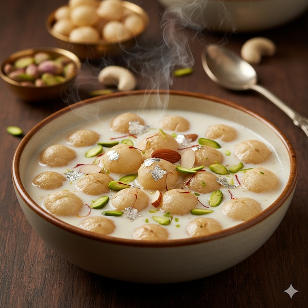 मखान्याचे आरोग्यदायी फायदेफॉक्स नट्स म्हणजेच मखाना हलके, पचायला सोपे आणि पौष्टिक. वजन कमी करणे, पचन सुधारणा, मानसिक शांतता आणि छान झोप. हे सगळे फायदे या चवदार खिरीतून मिळतात.