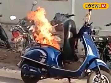 चार्जिंगदरम्यान इलेक्ट्रिक दुचाकीची बॅटरी फुटली; वृद्ध महिला गंभीर भाजली, संभाजी चार्जिंगदरम्यान इलेक्ट्रिक दुचाकीची बॅटरी फुटली; वृद्ध महिला गंभीर भाजली, संभाजी