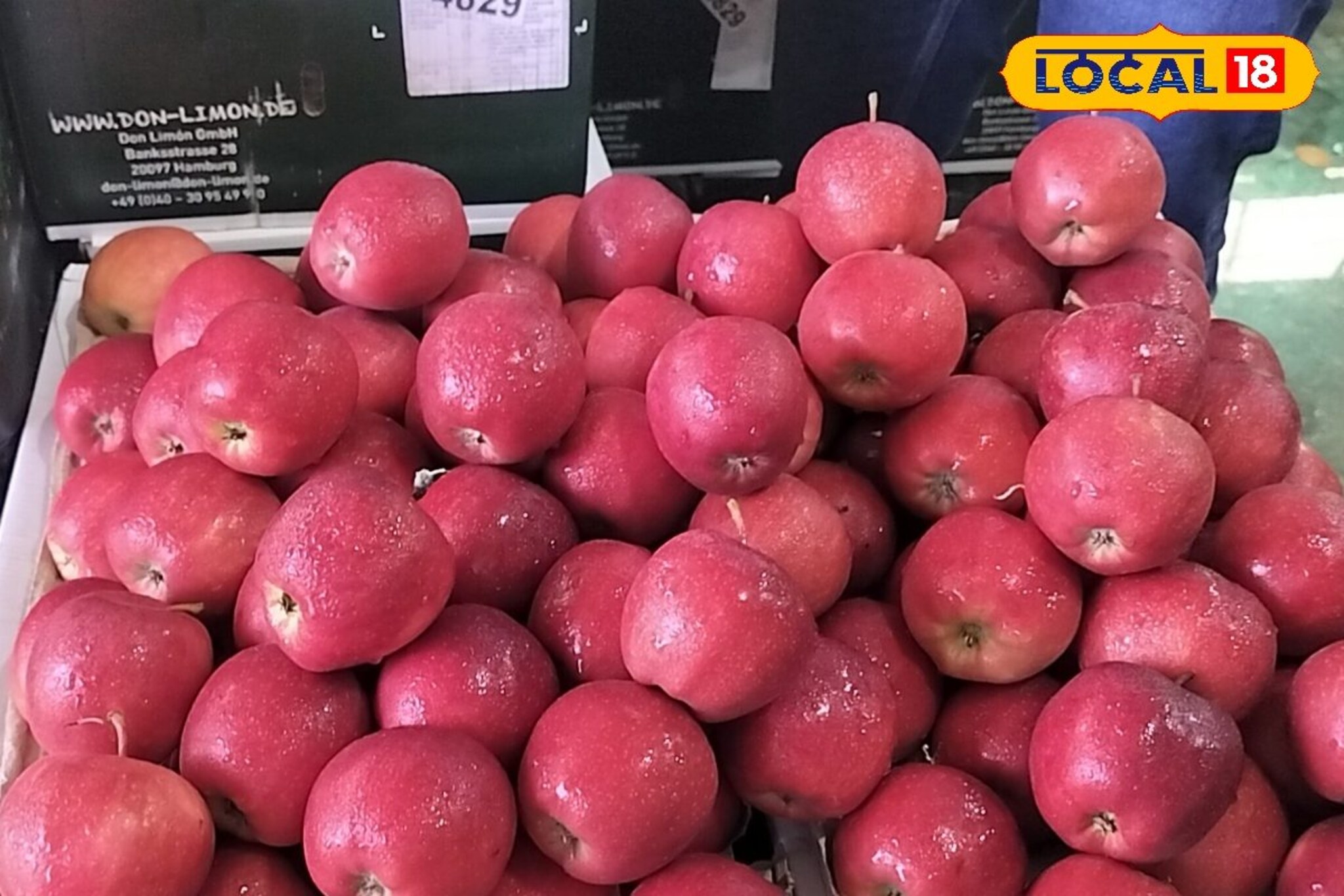 गुलाबी अन् चवीला एकदम भारी, पुण्यात आले 'रॉयल गाला' सफरचंद, किती आहे दर?