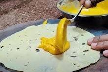 Papad Recipe : पापडावर बेसन पीठ, एकदम नवीन पदार्थ; पोट भरेल पण मन म्हणेल आणखी खा