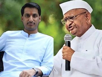 पार्थ पवार-अण्णा हजारे