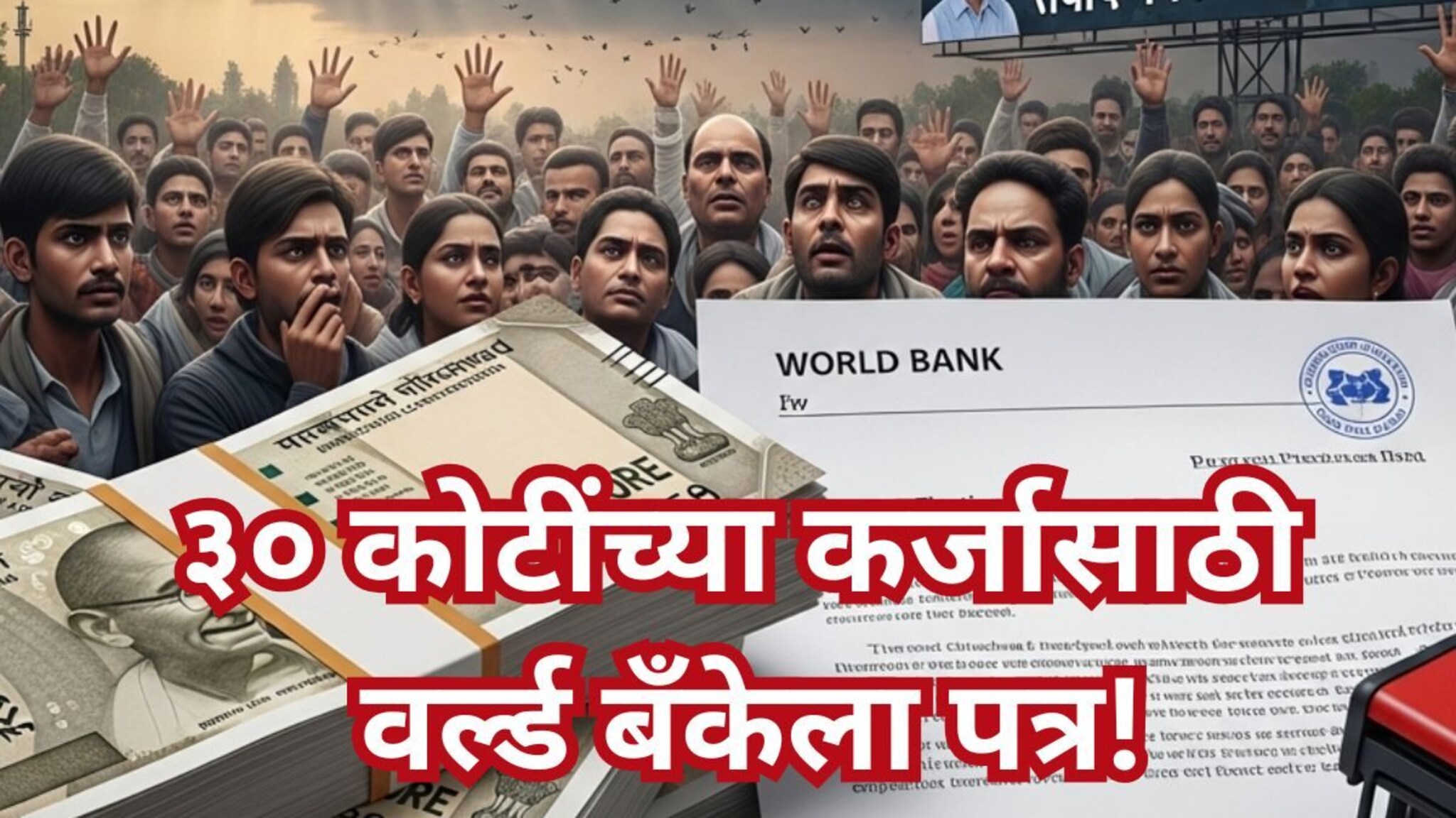 Pune News: 30 कोटीचं कर्ज हवयं, महिला मतदारांना वाटणार, पठ्ठ्याचं थेट वर्ल्ड बँकेलाच पत्र