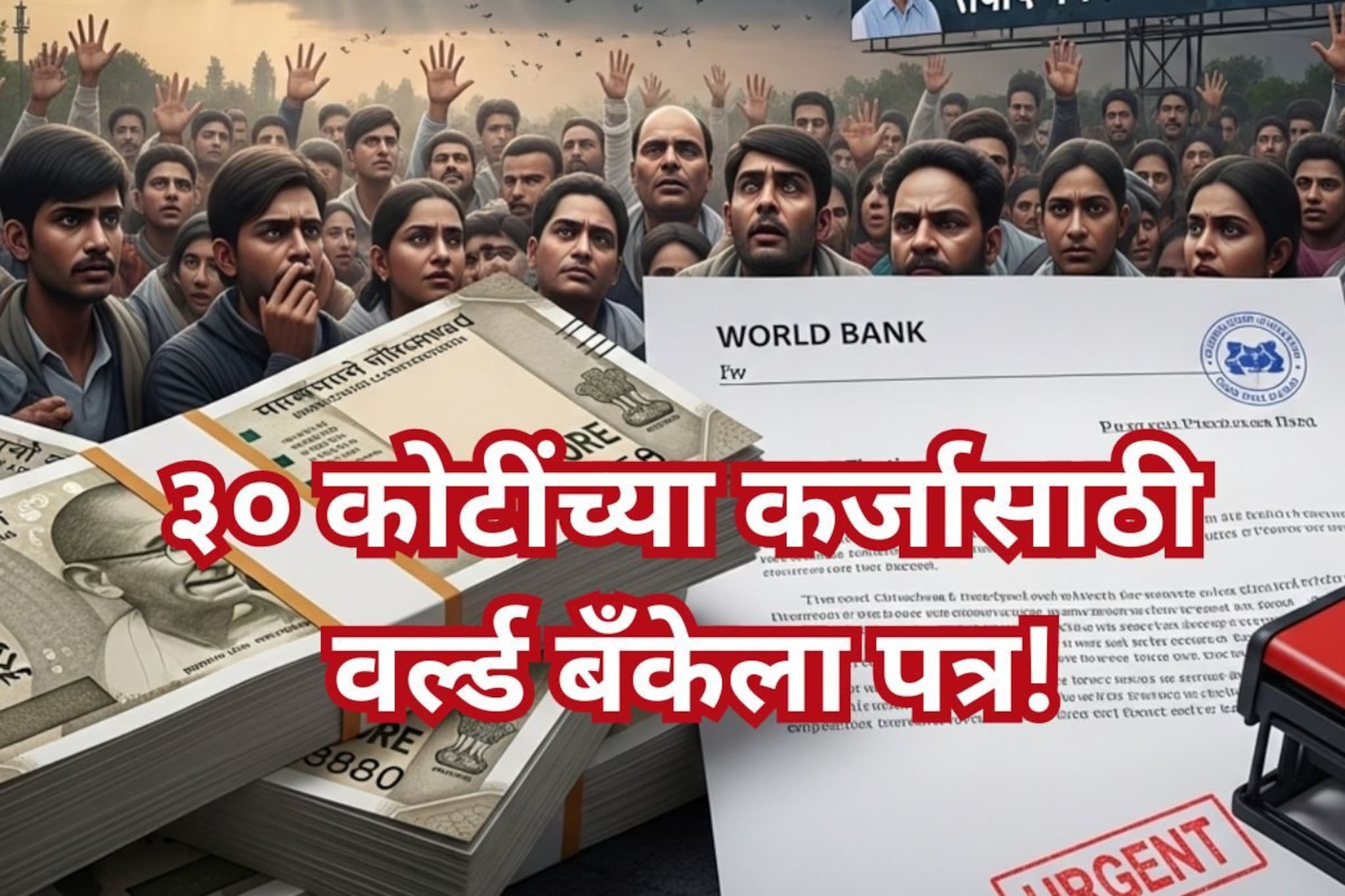 30 कोटीचं कर्ज हवयं, महिला मतदारांना वाटणार! पठ्ठ्याचं थेट वर्ल्ड बँकेलाच पत्र